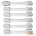 Joyoldelf Child Safety Locks - Blulu Latches for Cupboard, Drawer (6 Pack, White)