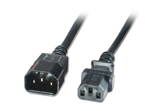 Preisvergleich Produktbild LINDY 30327 - Netzverlängerung mit IEC-Kaltgeräteverbindern - Schwarz - 3m