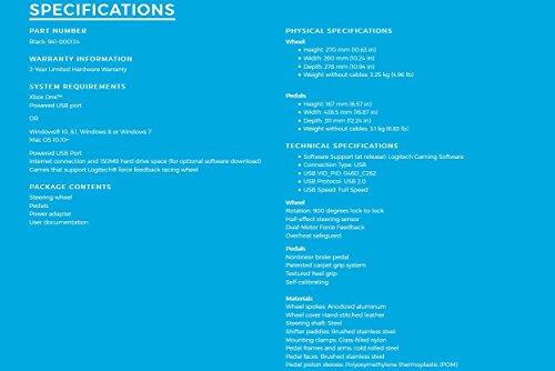 Logitech G920 UK Plug Driving Force Racing Wheel  Importaci  n Inglesa 