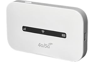 KASTWAVE Portable WiFi Hotspot for Travel - 4G 5G LTE Mobile Router with Type-C, Compact Pocket Internet Device for Home, Office, & On-The-Go, Connect Multiple Devices