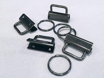 Lazy Girl Designs Key Fob Hardware 1-1/4" Dark Slate