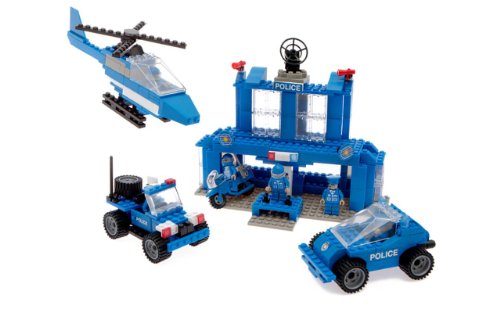 Best Lock Construction Toys 450 Piece: Police Station