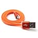 Produktbild iprotect Highspeed USB-C Ladekabel u Datenkabel aus Silikon für Geräte mit Einem 3.1 USB-C Anschluss in Orange