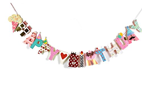 2 Meter Happy Birthday Girlande – Kinder Geburtstag Dekoration Geburtstagsparty Dekor - 2
