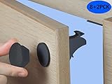 MAIYU 8 Locks+2 Keys Pack New Version MAIYU Child Safety Cupboard Locks Magnetic Adhesive Baby Proofing Cabinet / Drawer Safety Locks No Drilling Needed (black)