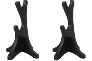 TEITEYER Two Tiers Wand Display Stand,Wizard Wand Display Stand,Wooden Holder 2 Tiered Stand Rack for Collection