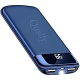 Quslly 20000 mAh Portable Power Bank with 2 USB ports Mobile charger External battery backup Large capacity power supply for iPhoneXS MAX XR 8 7 6s 6 Plus 5s 5 Samsung mobile phone Android equipment