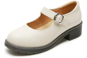 BB BEROBELLO FASHION IS AN ATTITUDE Zapatos de vestir para mujer, estilo vintage, color negro/marrón, Mary Jane Flats JK