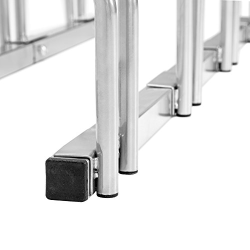 TecTake Fahrradständer Fahrradparker für 5 Fahrräder Bike Fahrrad Ständer Rad außen | (LxBxH) 130 x 28,5 x 26 cm - 5