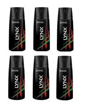 Lynx Deodorant Body Spray Africa - Pack of 6