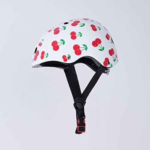 Kiddimoto 2kmh026s Design Sport Helm Cherry / süße Kirschen Gr. S, für Kopfumfang 48-53cm (2-5 Jahre) - 3