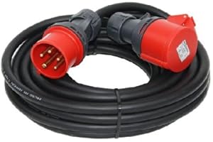 ETF CEE Starkstromkabel 50m 400V / 32A CEE-Verlängerung Verlängerungskabel H07RN-F 5x6mm² IP44