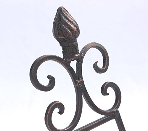 DanDiBo Mini-Staffelei aus Metall Kochbuchständer 101836 Kochbuchhalter 36 cm antik - 4