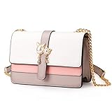Pomelo Best - Petit Sac Bandoulière Femme - Sac à Main Femme - Besace Sacoche Cuir PU - Pochette Ville Mode Shopping Chic Tendance (Gris)
