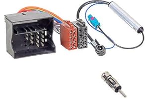 Audioproject A187 - radio samochodowe zestaw montażowy adapter radiowy + 2 adaptery antenowe zasilanie fantomowe Fakra ISO DIN - Citroen Berlingo C2 3 4 C5 6 8 Peugeot 207 307 308