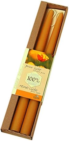 Beeswax Dinner Candles In a box B22