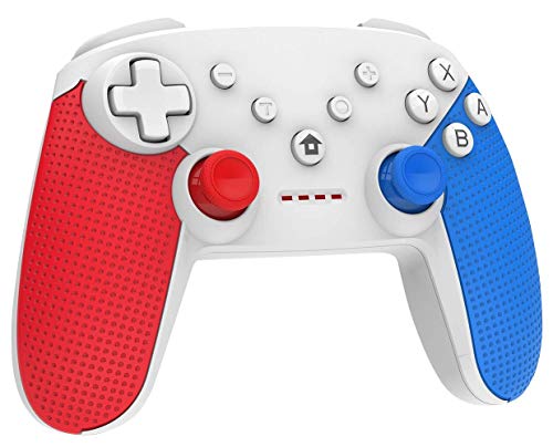 Nintendo Switch Controller, Wireless Controller für Nintendo Switch, Switch Pro Controller Gamepad mit Double Shock und Turbo Funktion Eingebaut Six-axis Gyro
