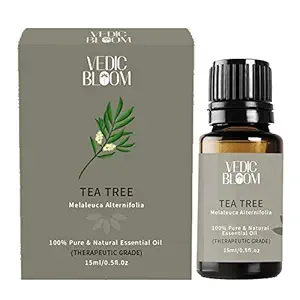 Vedic Bloom Tea Tree Essential Oil15 ML for Dandruff & Itchy Scalp