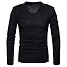 Produktbild  JUSTSELL Pullover Herren,Männer Einfarbig Pullover Gestreift Sweatshirt Lange Ärmel Sweatshirt V-Ausschnitt Pullover Reizvolles Pullover für Herbst Winter