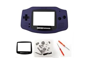 PERFECT PART Coque complète pour Nintendo Gameboy Advance GBA avec écran et tournevis de remplacement Bleu