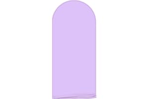 AIBIIN Arrière-plan en forme d'arche pour cérémonie de mariage, fête d'anniversaire, fête prénatale, décoration de banquet 0,6 x 1,5 m - Violet uni