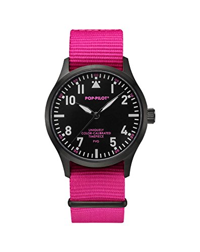 Pop-Pilot Unisex-Armbanduhr PVG Analog Quarz Nylon P4260362631076 Pop-Pilot Unisex-Armbanduhr PVG Analog Quarz Nylon P4260362631076