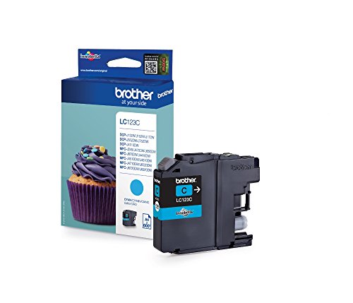 Brother Original Tintenpatrone LC-123C cyan (für Brother DCP-J132W, -J152W, -J172W, -J552DW, -J752DW, -J4110DW; MFC-J245, -J470DW, -J650DW, -J870DW, -J4410DW, -J4510DW, -J4610DW, -J4710DW, -J6520DW, -J6720DW, -J6920DW) - 2