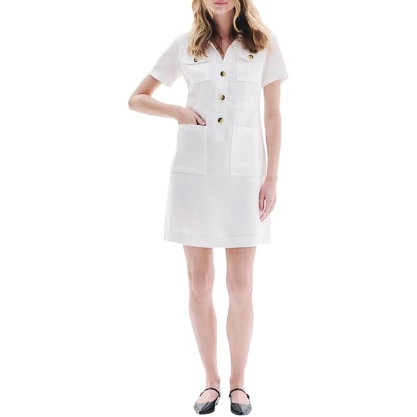 Robe Caroll Taille 38 – Noir/Beige Motif Géométrique – Évasée Sans Manches