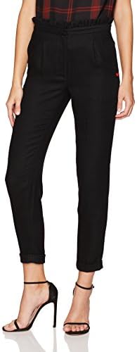 Dear Drew by Drew Barrymore Women's Arthur Ave High Waist Ruffle Trouser, Tap Shoe, 2