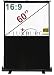 Produktbild Luxburg 60" 139x75cm Full HD 3D Tragbar Kofferleinwand Mobile Leinwand Beamer Projektionsleinwand - Matt-weiße Oberfläche 16:9 (55"x 30") mit Gehäuse!