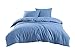 Produktbild Class Home Collection 3 TLG. Renforce Baumwolle Bettwäsche Bettgarnitur 200 cm x 200 cm Uni Aqua Blau