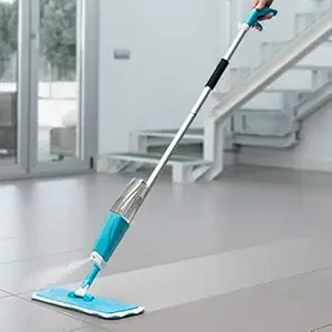 Amar enterprise Flat Spray Mop, 2 in 1, Liquid Dispenser and Movable Handle, High Absorbent Microfiber, for Wet and Dry Surface, Marble Flooring, Tiles Cleaning