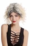 marca: WIG ME UP  WIG ME UP ® - GF-W2129-2T613+613 Peluca mujer mediana larga rizada color rubio-platino raíces oscuras mechas californianas