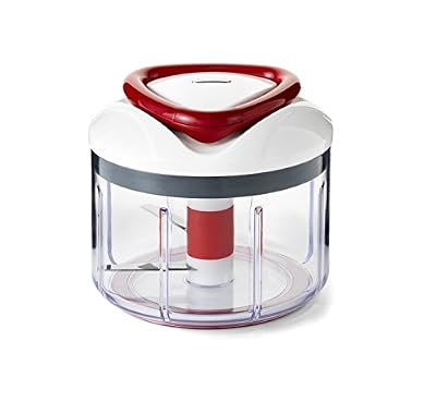 Zyliss ZE910015 Easy Pull Hachoir Mécanique Blanc/Rouge 14 x 14 x 13,2 cm