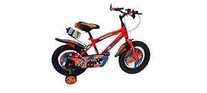 X THIRTEEN Sporty Bicycle Single Speed for Kids, with Caliper Brakes and Tubular Tyre, Frame Size 14T, Steel Frame, for 4 Year and Above (Size_14 X 2.40)