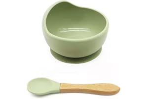 Gubby Gups® Rutschfeste Baby Breischale mit Saugnapf - BPA-freie Bowl Schüssel für Babynahrung, Baby Schüssel Set mit Saugnapf Teller Set, Geschirrset kinder, Mikrowellengeschirr