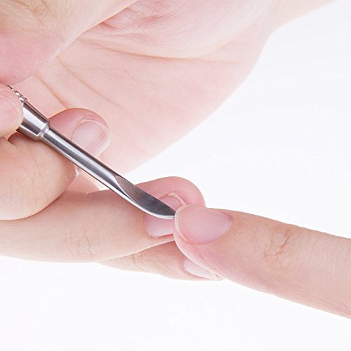 Pediküreset, Maniküre Set, Nagelpflege Set 12-teiliges Maniküre-Pediküre Reise Set ,CIDBEST® Edelstahl Nail-Clippers Reiniger Häutchen Grooming Kit, Marken-Qualität Beauty Maniküre Nagel Werkzeug-Sets Nagelschere Nagelknipser Pediküre-Set Tool Kit mit Ledertasche - 7