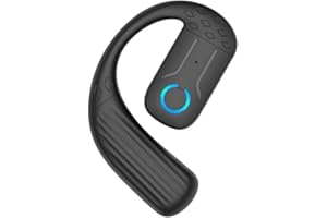 GENERIC Bluetooth 5.4 Earphone Lightweight Headphone Mic Calling LED Sound Earbud T6Y3 Ear Display HD Surround Hook Earpiece tooth glasses loop earpiece microphone with Tooth bluetooth Blue reusable s