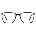 LENSKART BLU | Zero Power Blue Cut Computer Glasses | Anti Glare, Lightweight & Blocks Harmful Rays For Gamers | Gaming Glasses | 100% UV Protection | Full Rim Square | Unisex | Large