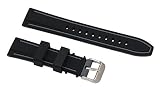 22mm Zweiton Silikongummi Uhrbändern Tauchers Silikonarmband Ersatz in schwarz Uhr und grau
