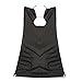 WINOMO Beard Apron Gather Cloth Bib Facial Hair Trimmings Catcher Cape Sink (Black)
