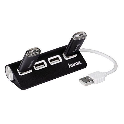 Hama USB 2.0 Hub 1:4 schwarz - 2