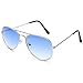 Silver Kartz Aviator Unisex Sunglasses (Wy-152|50|Blue) RS.224.00