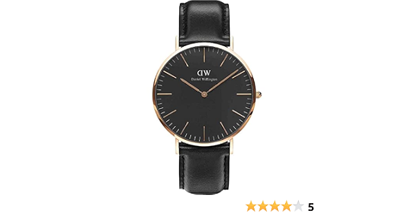 Orologio Daniel Wellington Classic Nero Sheffield Oro Rosa 40mm DW00100127  : Amazon.it: Orologi