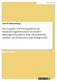 Image de Die Ausgabe von Vorzugsaktien als Finanzierungsinstrument deutscher Aktiengesellschaften: Eine ökon