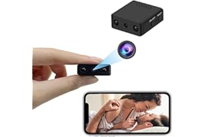 Ofottofo Mini Telecamera Spia Nascosta WiFi Senza Fili, 1080P HD Microcamera Invisibile con Audio, Mini Camera Visione Remota Tramite App per Telefono iOS e Android Nessuna batteria