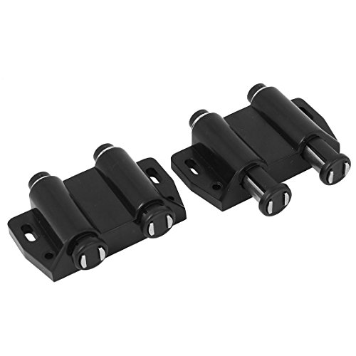 Preisvergleich Produktbild sourcingmap® 2Stk Schrankküche Schrank Vitrine Tür Doppelspitze magnetischen Fangen schwarz