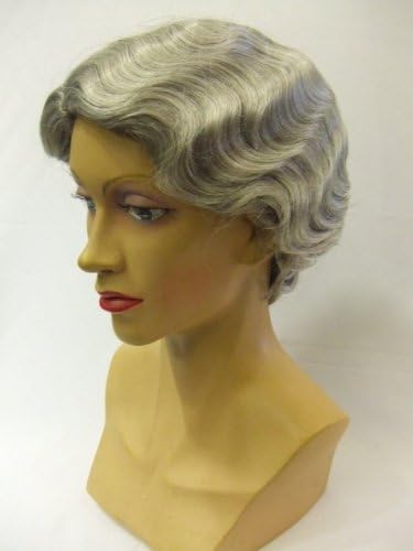 1920's / 1930's Finger Wave Wig - Grey - 51 - Gatsby