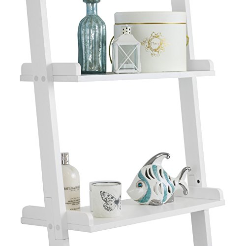 Hartleys – Leiterregal mit 5 Böden – weiß - 3