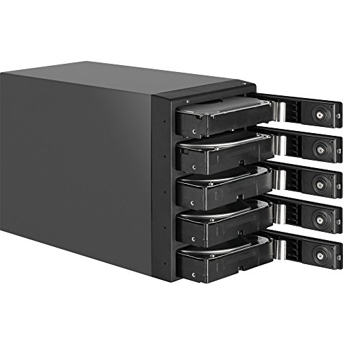 Sharkoon 5-Bay Raid-Gehäuse 8,9 cm (3,5 Zoll) USB 3.0/eSATA - 5